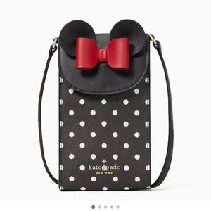 Disney X Kate Spade New York Minnie Mouse North South Flap Phone Crossbody